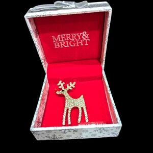 NWT Reindeer pin in original box